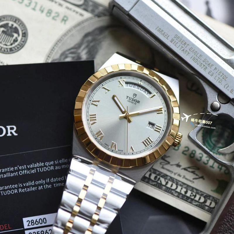  Shop Authentic Tudor Royal Automatic Silver Dial Two Tone Steel Strap Watch for Men - M28603-0001 - Luxxuri