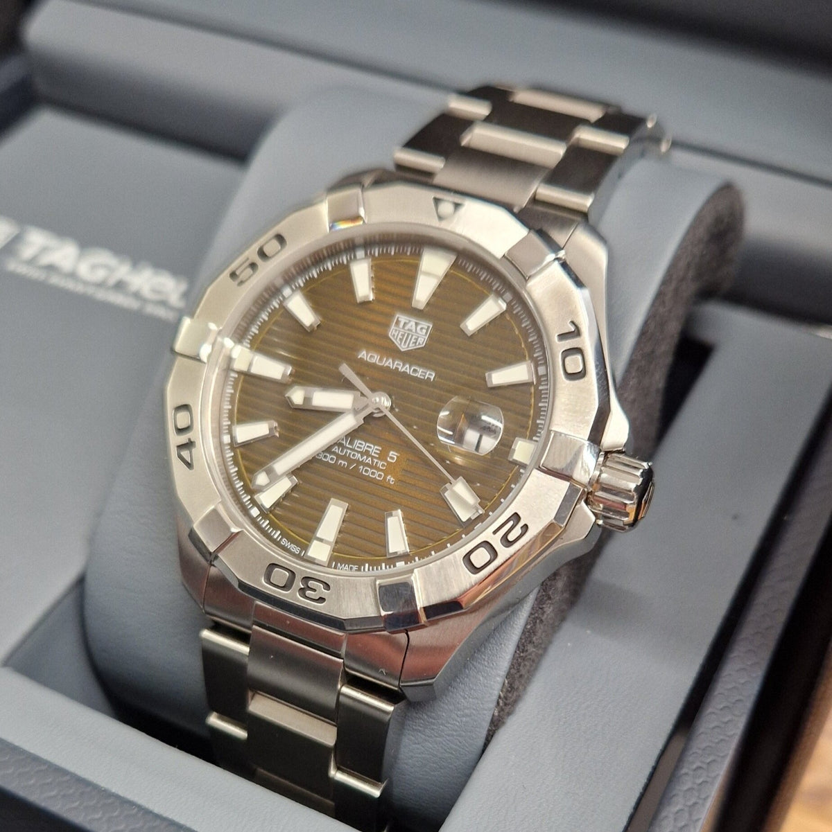  Shop Authentic Tag Heuer Aquaracer Sunray Brown Dial Watch for Men - WAY2018.BA0927 - Luxxuri