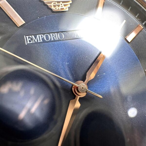  Shop Authentic Emporio Armani Renato Analog Blue Dial Black Leather Strap Watch For Men - AR2506 - Luxxuri