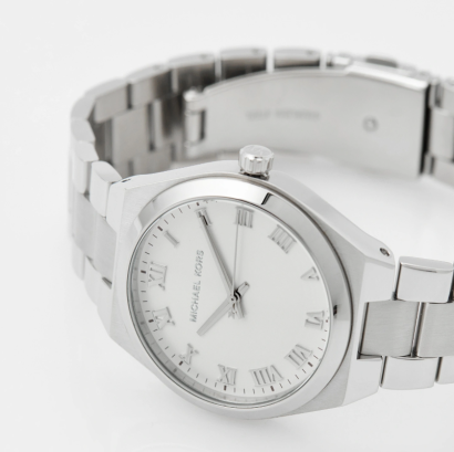  Shop Authentic Michael Kors Lennox Three Hand Silver Dial Silver Steel Strap Watch For Women - MK7393 - Luxxuri