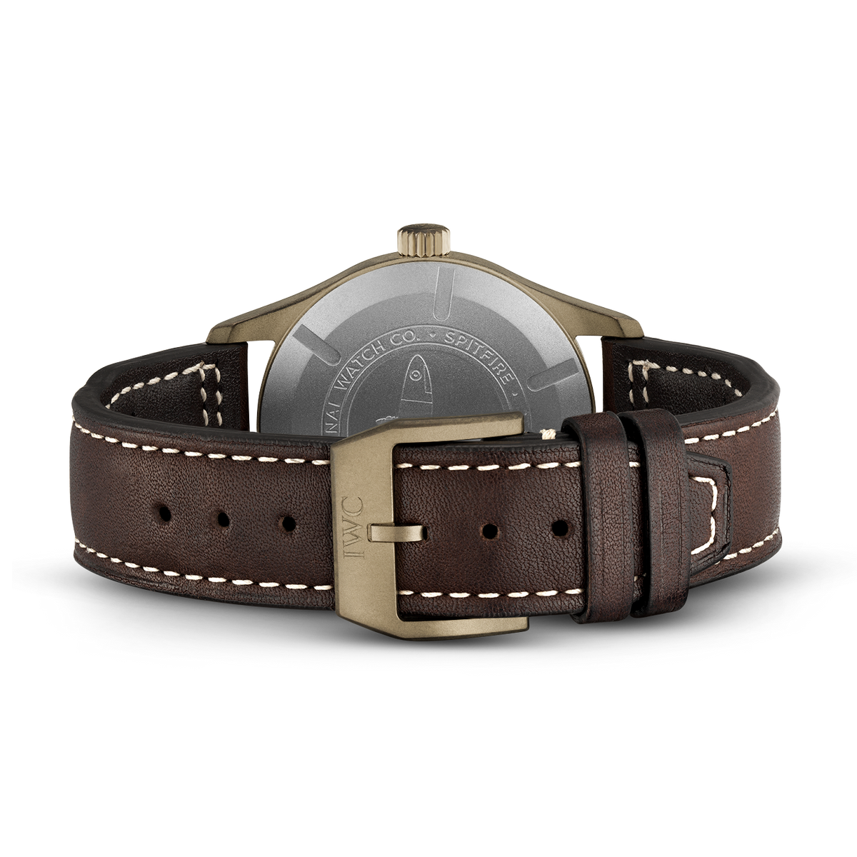  Shop Authentic IWC Pilot's Watch Automatic Spitfire Green Dial Brown Leather Strap Watch for Men - IW326802 - Luxxuri