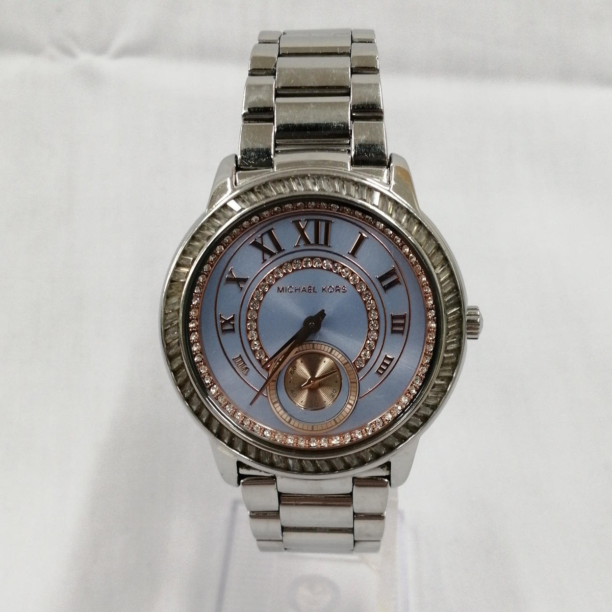  Shop Authentic Michael Kors Madelyn Quartz Blue Dial Silver Steel Strap Watch For Women - MK6286 - Luxxuri