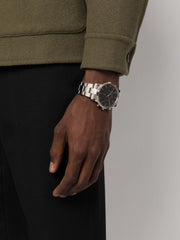  Shop Authentic Daniel Wellington Iconic Chronograph Link Black Dial Silver Steel Strap Watch For Men  - DW00100645 - Luxxuri