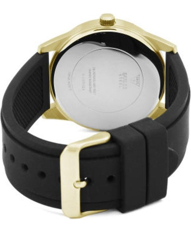  Shop Authentic Guess G Twist Gold Dial Black Leather Strap Watch for Women - W0911L3 - Luxxuri