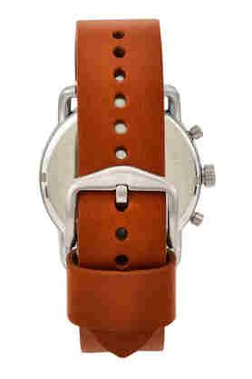  Shop Authentic Fossil The Commuter Blue Dial Brown Leather Strap Watch for Men - FS5401 - Luxxuri