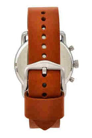  Shop Authentic Fossil The Commuter Blue Dial Brown Leather Strap Watch for Men - FS5401 - Luxxuri
