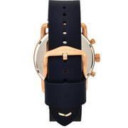  Shop Authentic Fossil The Commuter Blue Dial Blue Leather Strap Watch for Men - FS5404 - Luxxuri