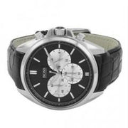  Shop Authentic Hugo Boss Driver Black Dial Black Leather Strap Watch for Men - 1512879 - Luxxuri