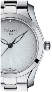  Shop Authentic Tissot T Wave Diamonds White Dial Silver Steel Strap Watch For Women - T112.210.11.036.00 - Luxxuri