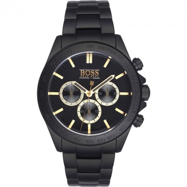  Shop Authentic Hugo Boss Ikon Black Dial Black Steel Strap Watch for Men - 1513278 - Luxxuri