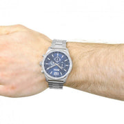  Shop Authentic Hugo Boss Professional Chronograph Blue Dial Silver Steel Strap Watch for Men - 1513527 - Luxxuri