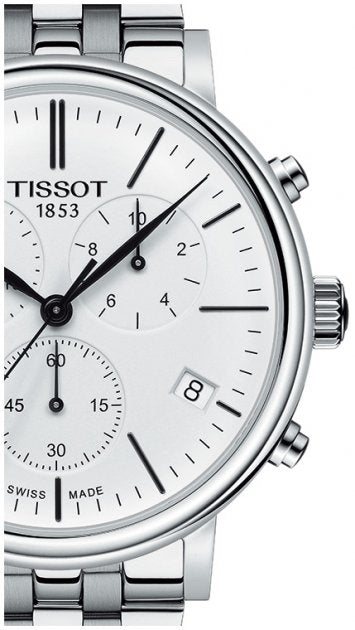  Shop Authentic Tissot Carson Premium White Dial Silver Steel Strap Watch For Men - T122.417.11.011.00 - Luxxuri