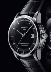  Shop Authentic Tissot T Classic Luxury Powermatic 80 Black Dial Black Leather Strap Watch For Men - T086.408.16.051.00 - Luxxuri