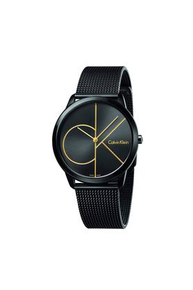  Shop Authentic Calvin Klein Minimal Black Dial Black Mesh Bracelet Watch for Men - K3M214X1 - Luxxuri