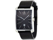  Shop Authentic Calvin Klein Window Black Dial Black Leather Strap Watch for Men - K2M21107 - Luxxuri