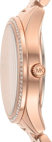  Shop Authentic Michael Kors Bradshaw Quartz Rose Gold Dial Rose Gold Steel Strap Watch For Women - MK6556 - Luxxuri
