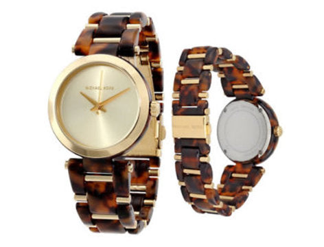  Shop Authentic Michael Kors Delray Gold Dial Two Tone Steel Strap Watch for Women - MK4314 - Luxxuri