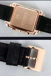  Shop Authentic Burberry Heritage Chronograph Square Grey Dial Brown Leather Strap Watch for Men - BU1566 - Luxxuri