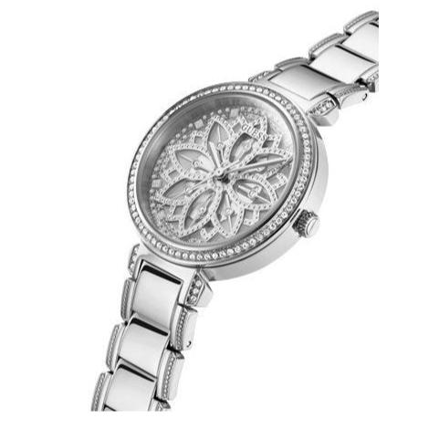  Shop Authentic Guess Lily Quartz Silver Dial Silver Steel Strap Watch For Women - GW0528L1 - Luxxuri