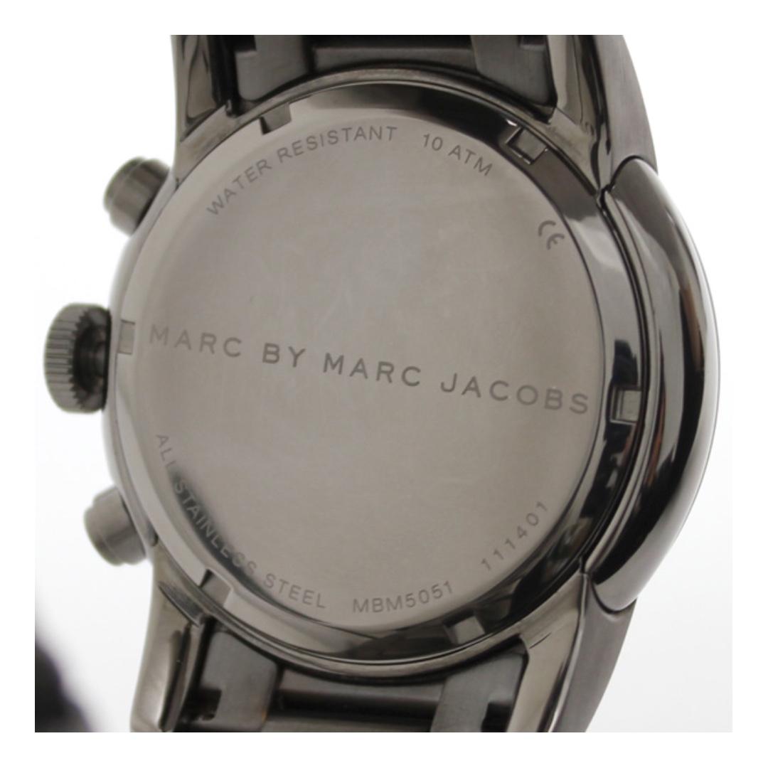  Shop Authentic Marc Jacobs Larry Chronograph Black Dial Grey Steel Strap Watch for Men - MBM5051 - Luxxuri