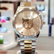  Shop Authentic Gucci G Timeless Silver Dial Two Tone Steel Strap Watch For Women - YA1264074 - Luxxuri