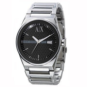  Shop Authentic Armani Exchange Hampton Chronograph Black Dial Silver Steel Strap Watch For Men - AX2103 - Luxxuri