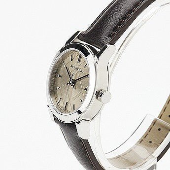  Shop Authentic Burberry The City Beige Dial Brown Leather Strap Watch for Women - BU9208 - Luxxuri