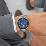  Shop Authentic Tommy Hilfiger Austin Blue Dial Silver Steel Strap Watch for Men - 1791640 - Luxxuri