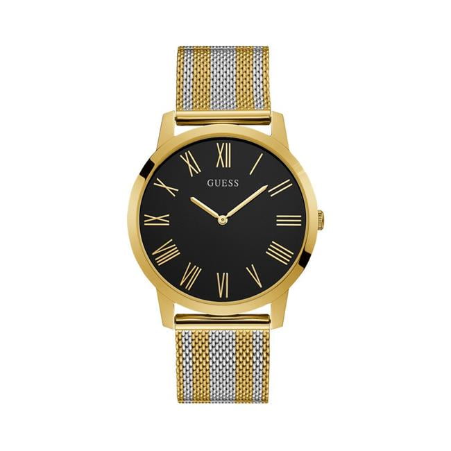  Shop Authentic Guess Richmond Quartz Black Dial Two Tone Mesh Bracelet Watch For Women - W1179G2 - Luxxuri