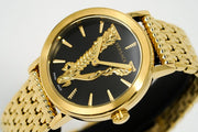  Shop Authentic Versace Virtus Quartz Black Dial Gold Steel Strap Watch for Women - VEHC00619 - Luxxuri