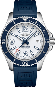  Shop Authentic Breitling Superocean II Automatic 42mm White Dial Blue Rubber Strap Watch for Men - A17366D81A1S2 - Luxxuri