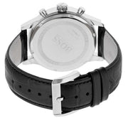  Shop Authentic Hugo Boss Casual Chronograph Silver Dial Black Leather Strap Watch For Men - HB1512880 - Luxxuri