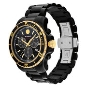  Shop Authentic Movado Series 800 Chronograph Black Dial Black Steel Strap Watch For Men - 2600180 - Luxxuri