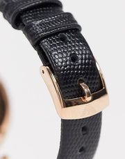  Shop Authentic Emporio Armani Gianni T Bar Black Mother of Pearl Dial Black Leather Strap Watch For Women - AR11060 - Luxxuri