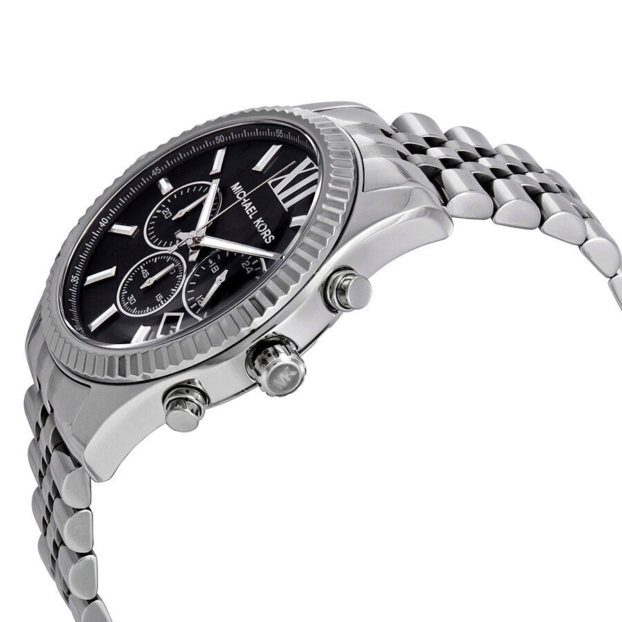  Shop Authentic Michael Kors Bradshaw Black Dial Silver Steel Strap Watch for Men - MK5705 - Luxxuri