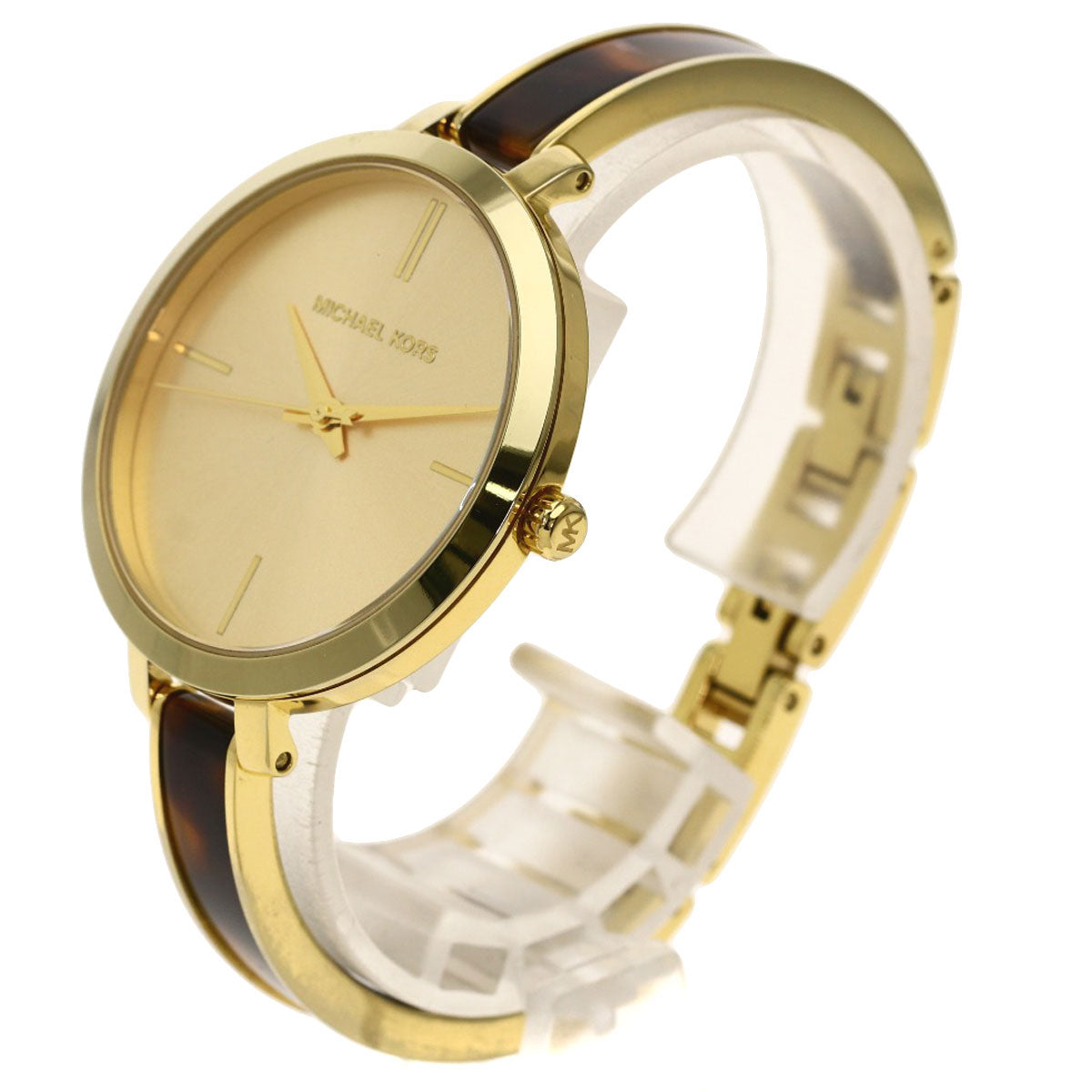  Shop Authentic Michael Kors Jaryn Quartz Gold Dial Two Tone Steel Strap Watch for Women - MK4341 - Luxxuri