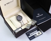  Shop Authentic Tag Heuer Aquaracer Quartz Black Dial Silver Steel Strap Watch for Women - WAY131K.BA0748 - Luxxuri
