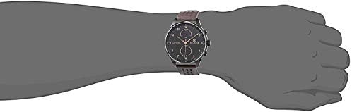  Shop Authentic Tommy Hilfiger Chase Quartz Black Dial Brown Leather Strap Watch for Men - 1791577 - Luxxuri