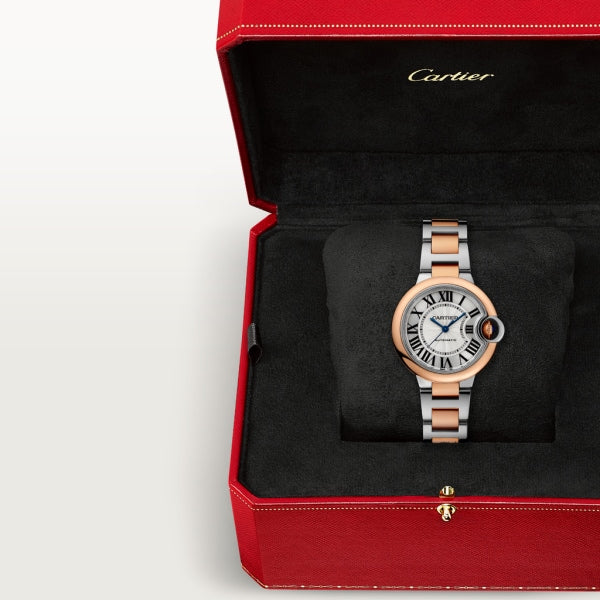  Shop Authentic Cartier Ballon Bleu de Cartier Silver Dial Two Tone Steel Strap Watch for Women - W2BB0032 - Luxxuri