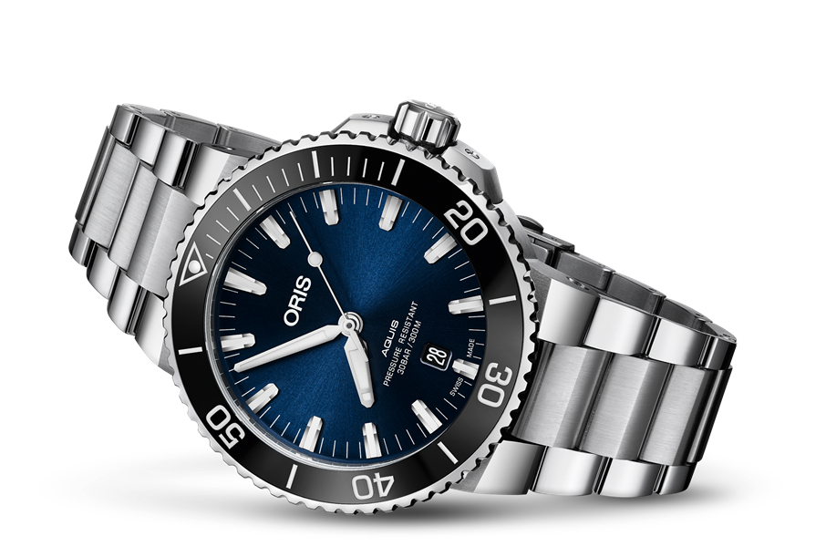  Shop Authentic Oris Aquis Date Blue Dial Silver Steel Strap Watch for Men - 0173377304135-0782405PEB - Luxxuri