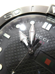  Shop Authentic Gucci G Timeless Black Dial Silver Steel Strap Watch For Men - YA126249 - Luxxuri