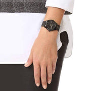  Shop Authentic Michael Kors Mini Slim Runway Black Dial Black Steel Strap Watch for Women - MK3587 - Luxxuri