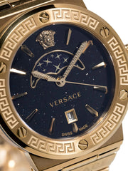  Shop Authentic Versace Greca Moonphase Quartz Black Dial Gold Steel Strap Watch for Men - VE7G00323 - Luxxuri