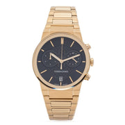  Shop Authentic Salvatore Ferragamo Sapphire Chrono Black Dial Gold Steel Strap Watch for Men - SFME01323 - Luxxuri