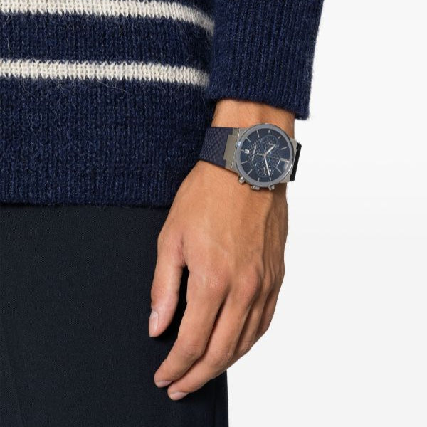  Shop Authentic Salvatore Ferragamo Sapphire Chrono Blue Dial Blue Rubber Strap Watch for Men - SFME00923 - Luxxuri