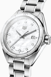  Shop Authentic Tag Heuer Formula 1 White Mother of Pearl Dial Silver Steel Strap Watch for Women - WBJ1319.BA0666 - Luxxuri
