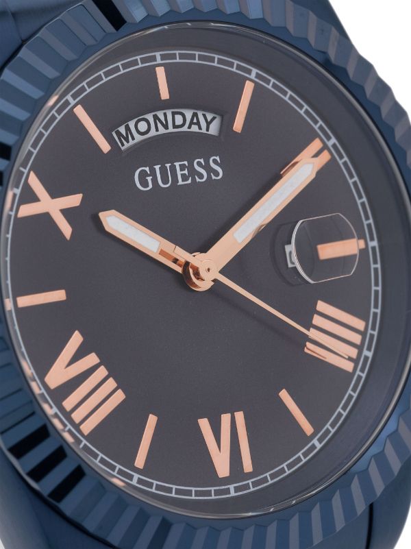  Shop Authentic Guess Connoisseur Quartz Blue Dial Blue Steel Strap Watch For Men - GW0265G9 - Luxxuri