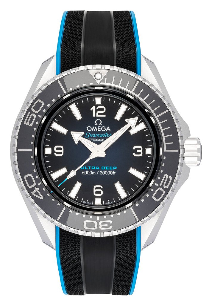  Shop Authentic Omega Planet Ocean 6000M Co Axial Master Chronometer 45.5mm Blue Dial Black Rubber Strap Watch for Men - 21532462103001 - Luxxuri