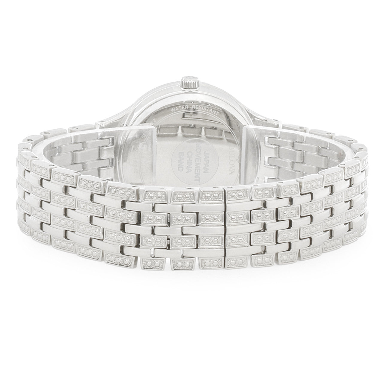  Shop Authentic Bulova Crystal Collection Silver Dial Silver Steel Strap Watch for Women - 96L243 - Luxxuri