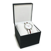  Shop Authentic Gucci G Timeless Quartz White DIal White NATO Strap Watch For Men - YA126322 - Luxxuri